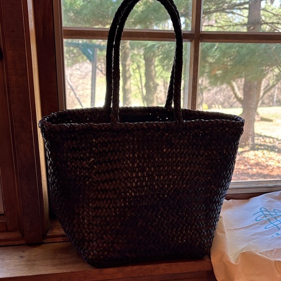 Dragon Diffusion Dark Brown Woven Tote - Picture 2 of 7